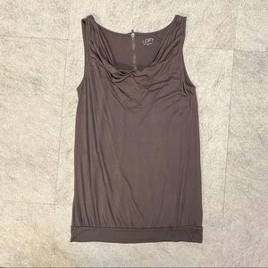 LOFT Cowl Neck Tank